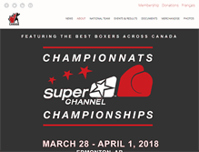 Tablet Screenshot of boxingcanada.org